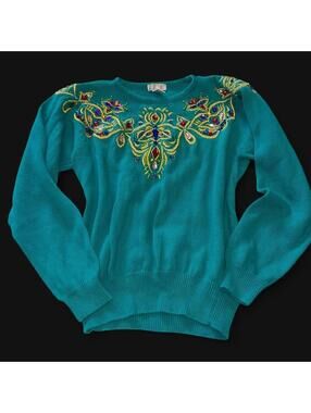 American Vintage Women's Blue and Multi Jumper